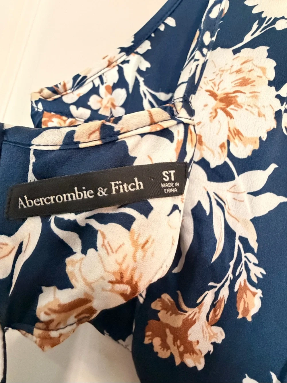 Abercrombie Floral Pleated Maxi Dress Small Tall
